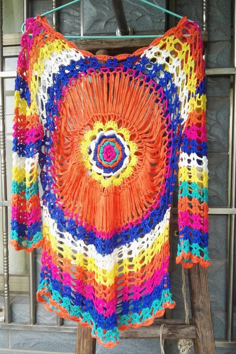 

2023 New Beach Cover Up Tunics For Beach Swimsuit Crochet Cover Ups Sarong Beach Saida Praia Sarong Beach Handmade Knitted