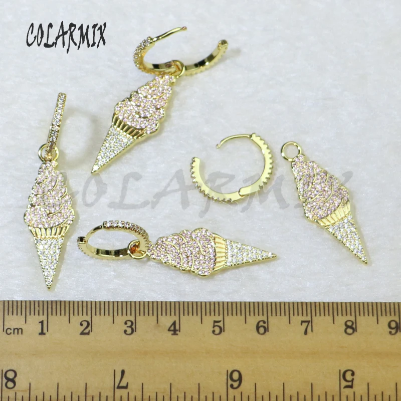 5 Pairs ice cream earrings crystal earrings hook earrings crystal jewelry zircon accessories for women jewelry for girls 5810 
5 Pairs ice cream earrings crystal earrings hook earrings crystal jewelry zircon accessories for women jewelry for girls 5810
