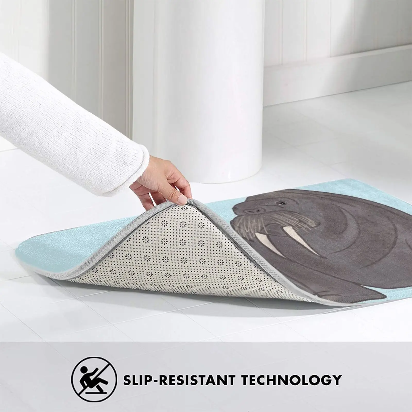 Walrus-Cartoon Mat Rug Carpet Anti-Slip Floor Mats Bedroom Walrus Walruses Arctic Animal Art Animal Wildlife Marine Life 
Walrus-Cartoon Mat Rug Carpet Anti-Slip Floor Mats Bedroom Walrus Walruses Arctic Animal Art Animal Wildlife Marine Life