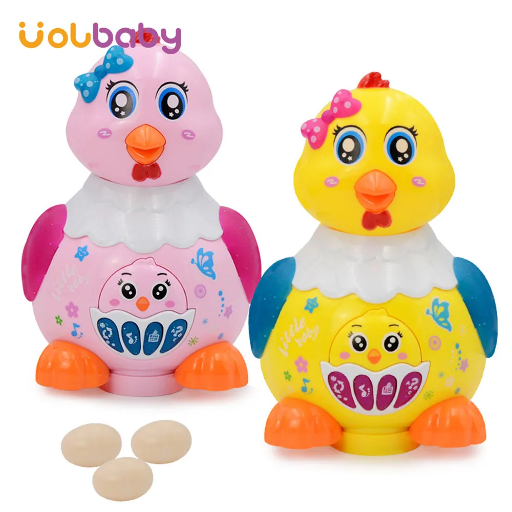 Laying Hen Egg Chicken Toys 360°Universal Walking Music Glow Early Education Toy for Children Kids Novelty Funny Party Game Gift 
Laying Hen Egg Chicken Toys 360°Universal Walking Music Glow Early Education Toy for Children Kids Novelty Funny Party Game Gift