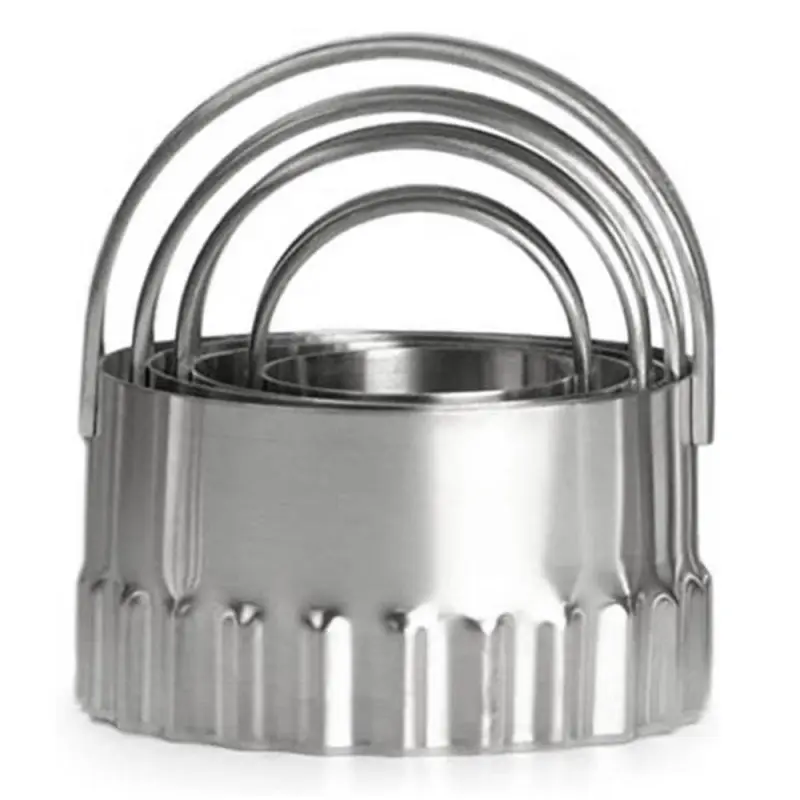 5 Pieces Biscuit Cutter Set Stainless Steel Round Cookie Cutters With Handle Biscuit Baking Moulds Pastry cutter set
5 Pieces Biscuit Cutter Set Stainless Steel Round Cookie Cutters With Handle Biscuit Baking Moulds Pastry cutter set