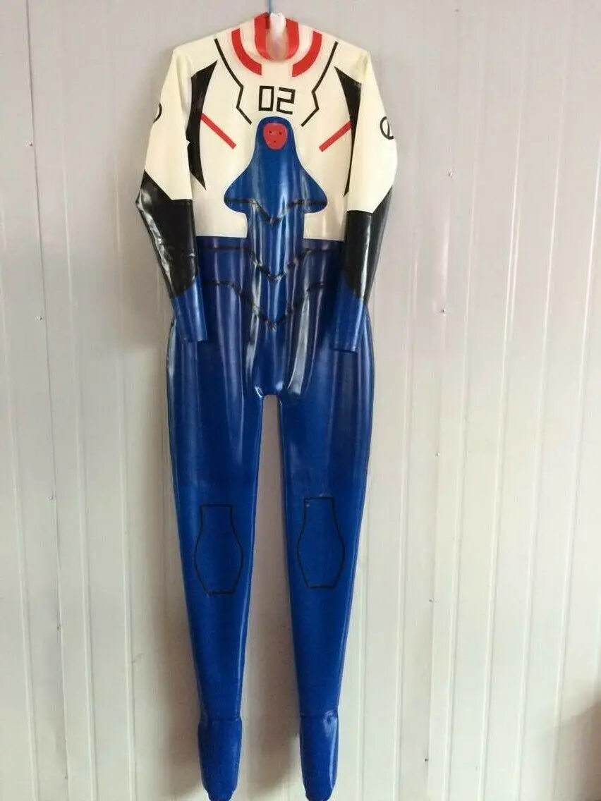 100% Латекс резиновый костюм боди Catsuit Tigth полный носок молния 0 4 мм S-XXL |