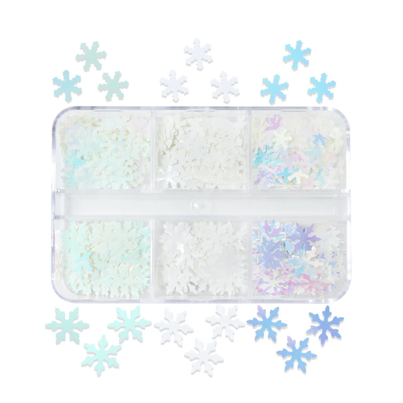 Snowflake Glitter Nail Sequins Nail Art Flakes Colorful Christmas Glitter Sticker Decals Manicure Nail Art DIY Decor
Snowflake Glitter Nail Sequins Nail Art Flakes Colorful Christmas Glitter Sticker Decals Manicure Nail Art DIY Decor