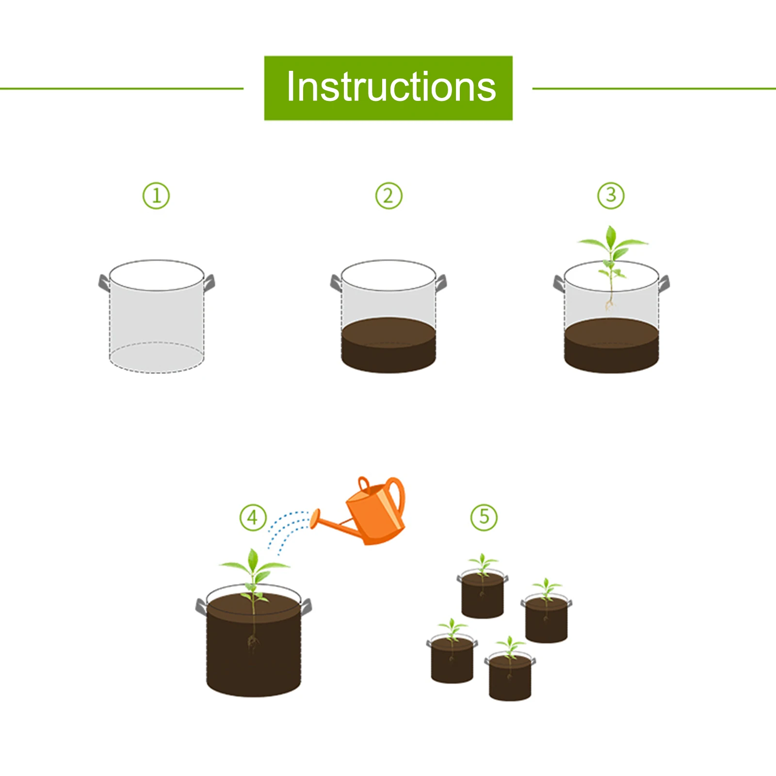 Non-woven Fabric Planting Bags Planter Pot With Handles Flowerpots Widely Used Garden Supplies 3 Pcs Visualization Pockets
Non-woven Fabric Planting Bags Planter Pot With Handles Flowerpots Widely Used Garden Supplies 3 Pcs Visualization Pockets
