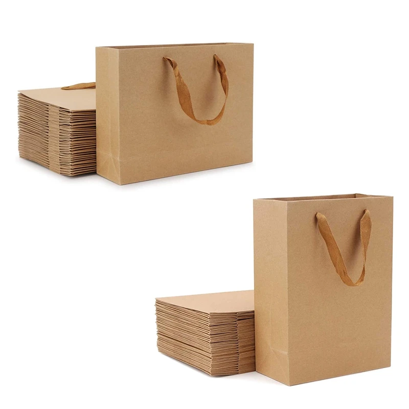 50Pieces Kraft Paper Shopping Bag Kraft Paper Gift Bag, Brown Kraft Paper Gift Bag Horizontal Section & Vertical Section
50Pieces Kraft Paper Shopping Bag Kraft Paper Gift Bag, Brown Kraft Paper Gift Bag Horizontal Section & Vertical Section