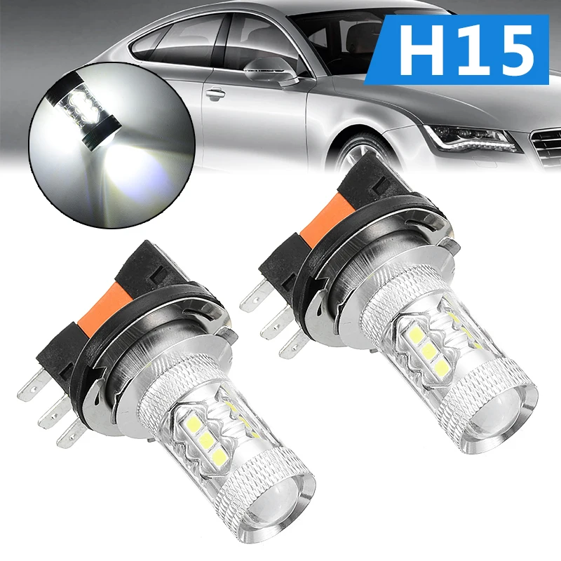 2Pcs H15 LED Car Headlight Bulbs HID 12V 6000K Super Bright White Headlight Car Light Source Universal For All Cars
2Pcs H15 LED Car Headlight Bulbs HID 12V 6000K Super Bright White Headlight Car Light Source Universal For All Cars