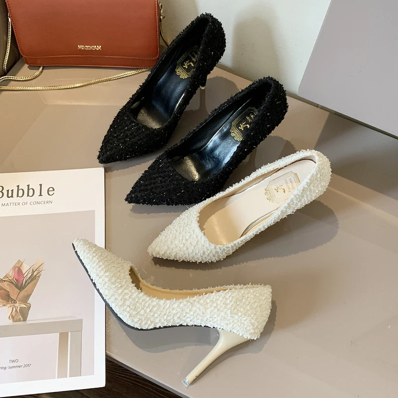 New Women's Shallow Mouth Single Shoes High Quality Ladies High Heel Women's Spring Office Simple Solid Color Women Shoes W32-13
New Women's Shallow Mouth Single Shoes High Quality Ladies High Heel Women's Spring Office Simple Solid Color Women Shoes W32-13