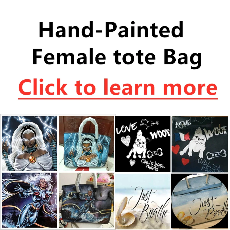 2020 Custom Famous Luxury design Hand Painting Graffiti Cartoon pattern Genuine Leather Women Tote Personality Spoof 30.35CM
2020 Custom Famous Luxury design Hand Painting Graffiti Cartoon pattern Genuine Leather Women Tote Personality Spoof 30.35CM