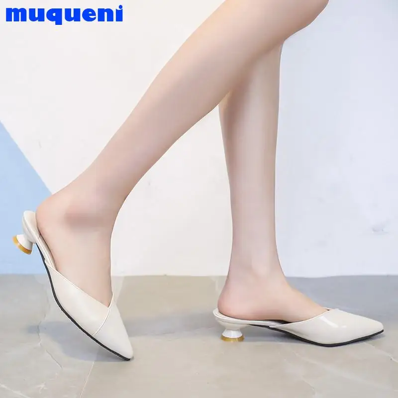 MUQUENI Mules shoes for women kitten heels slip on slipper sandals sexy pointed toe comfortable slides shoes
MUQUENI Mules shoes for women kitten heels slip on slipper sandals sexy pointed toe comfortable slides shoes