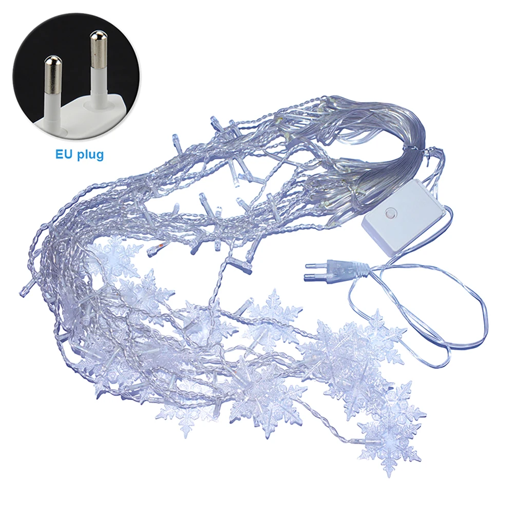 Snow Flake Fairy Lamp Curtain Practical EU US Plug String Light Christmas Decor Home Wedding Indoor Outdoor DIY Colorful 16 LED
Snow Flake Fairy Lamp Curtain Practical EU US Plug String Light Christmas Decor Home Wedding Indoor Outdoor DIY Colorful 16 LED