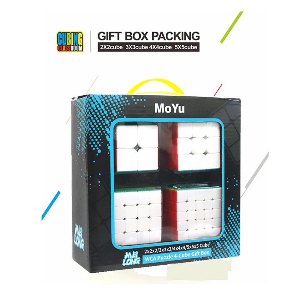 

MoYu Meilong Gift Box Set Professional Magic Cube Meilong Strange-shape Cubes Speed Puzzle Smooth Educational Anti-stress Toys