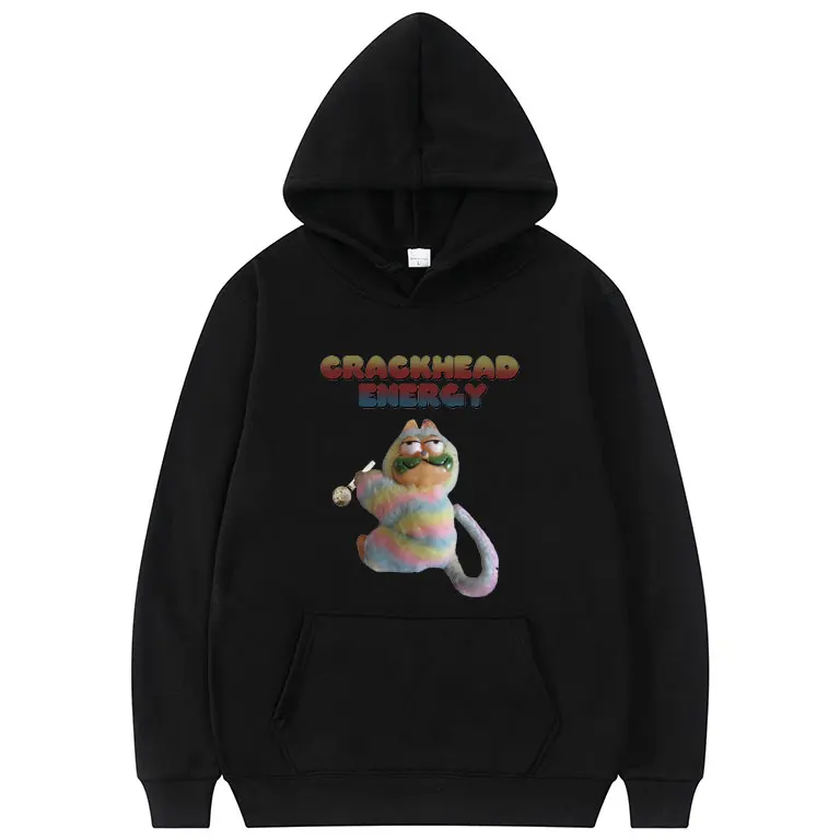 Толстовка Crackhead Energy с капюшоном, забавная Милая толстовка, повседневные свободные толстовки унисекс, мужские и женские толстовки из высокок... 
Толстовка Crackhead Energy с капюшоном, забавная Милая толстовка, повседневные свободные толстовки унисекс, мужские и женские толстовки из высокок...