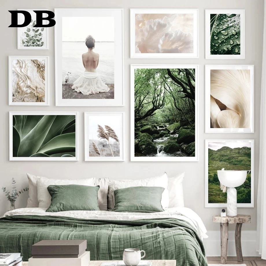 Girl Forest Creek Mushrooms Green plants Reed Nordic Poster Wall Art Print Canvas Painting Decoration Pictures For Living Room
Girl Forest Creek Mushrooms Green plants Reed Nordic Poster Wall Art Print Canvas Painting Decoration Pictures For Living Room