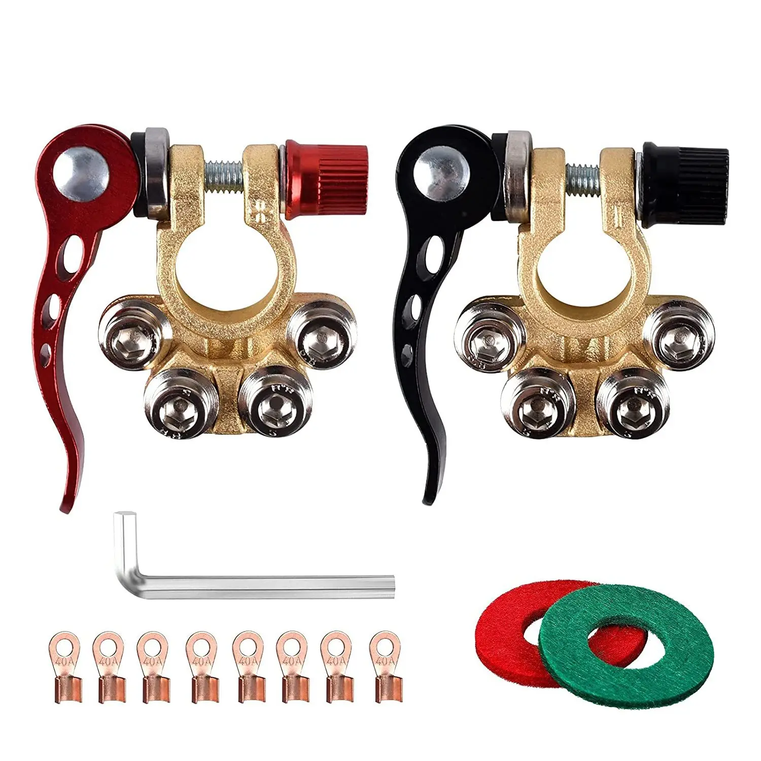 2 Pcs Car Battery Terminal Wire Cable Clamp Quick Terminal Disconnect Shut-Off Connectors Car Auto Accessories 12V 24V Dropship
2 Pcs Car Battery Terminal Wire Cable Clamp Quick Terminal Disconnect Shut-Off Connectors Car Auto Accessories 12V 24V Dropship