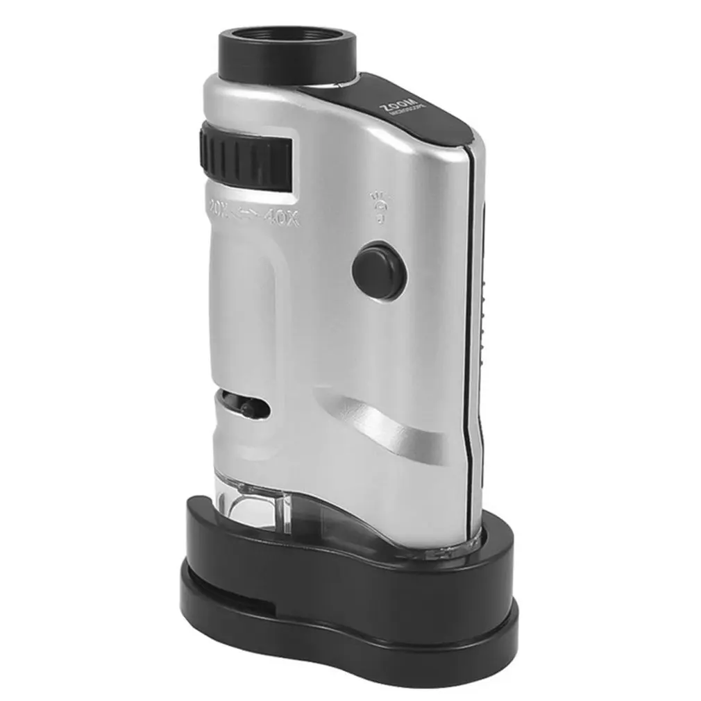 Mini Microscope Handheld Portable Microscope With LED Light 20X-40X Magnification Pocket Microscope Magnifier Loupe Glass
Mini Microscope Handheld Portable Microscope With LED Light 20X-40X Magnification Pocket Microscope Magnifier Loupe Glass