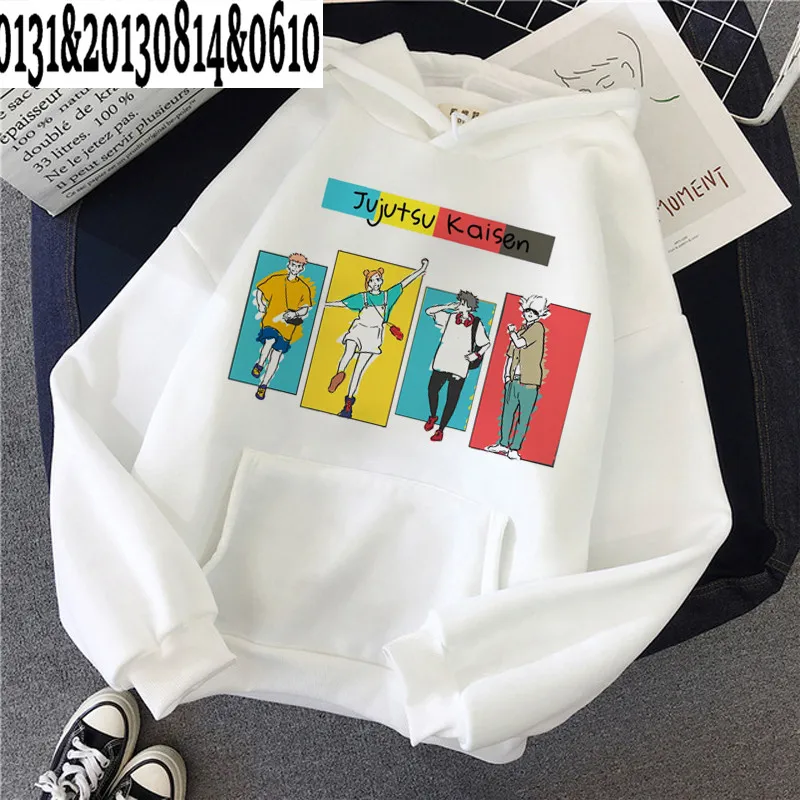 Unisex Japanese Anime Jujutsu Kaisen Hoodies women Yuji Itadori Cartoon Sweatshirts Kawaii Gojo Satoru Graphic Streetwear Female
Unisex Japanese Anime Jujutsu Kaisen Hoodies women Yuji Itadori Cartoon Sweatshirts Kawaii Gojo Satoru Graphic Streetwear Female
