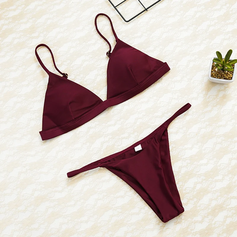 2019 women bikini Sexy Swimwear Sports Swimsuit Brazilian Micro Bikinis Women Bikini Deep Monokini Push Up Bandage Beachwear red
2019 women bikini Sexy Swimwear Sports Swimsuit Brazilian Micro Bikinis Women Bikini Deep Monokini Push Up Bandage Beachwear red