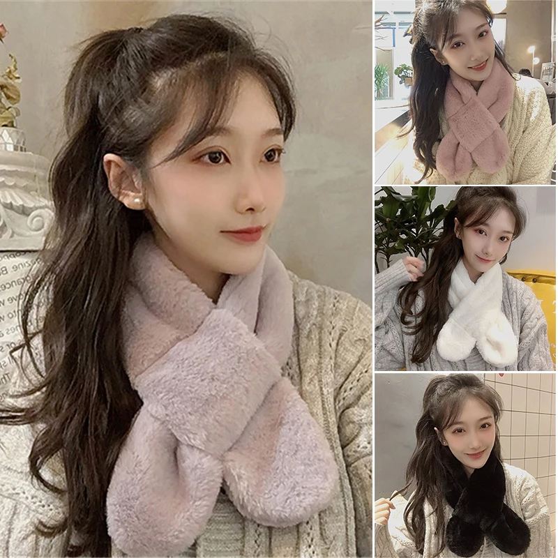 Newly Collar Scarf for Women Plush Cross Scarves Neck Shrug for Fall Winter Coat Dress
Newly Collar Scarf for Women Plush Cross Scarves Neck Shrug for Fall Winter Coat Dress