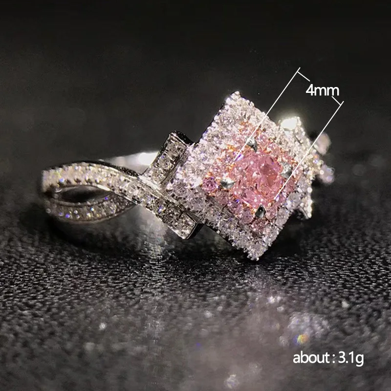 2021 Trendy Creative Silver Color Luxury Shiny Pink Zircon Ring For Women Engagement Couple Jewelry Gift
2021 Trendy Creative Silver Color Luxury Shiny Pink Zircon Ring For Women Engagement Couple Jewelry Gift