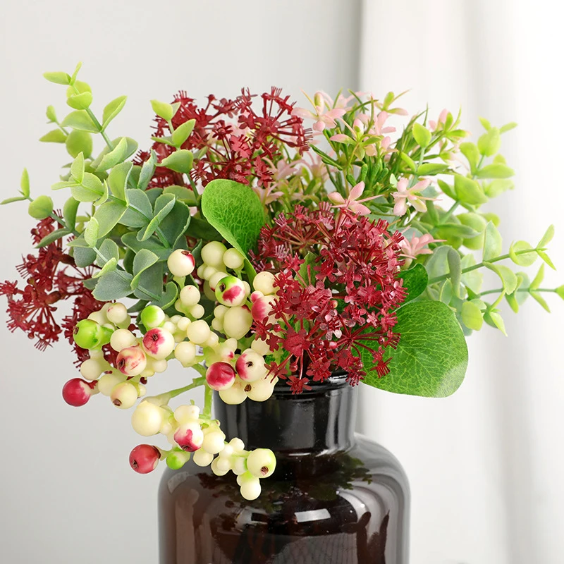 Hand Tied Berry Eucalyptus Bouquet Living Room Desktop Flower Arrangement Decoration Simulation Flower Fake Flower Ornaments DIY
Hand Tied Berry Eucalyptus Bouquet Living Room Desktop Flower Arrangement Decoration Simulation Flower Fake Flower Ornaments DIY