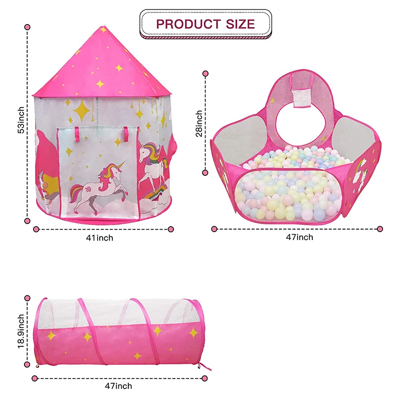 3 In 1 Children Ball Pool for Girls Baby Ballon Pink Playpen Large Space Kids Tent Ball Pit Crawling Tunnel Playground Yard
3 In 1 Children Ball Pool for Girls Baby Ballon Pink Playpen Large Space Kids Tent Ball Pit Crawling Tunnel Playground Yard