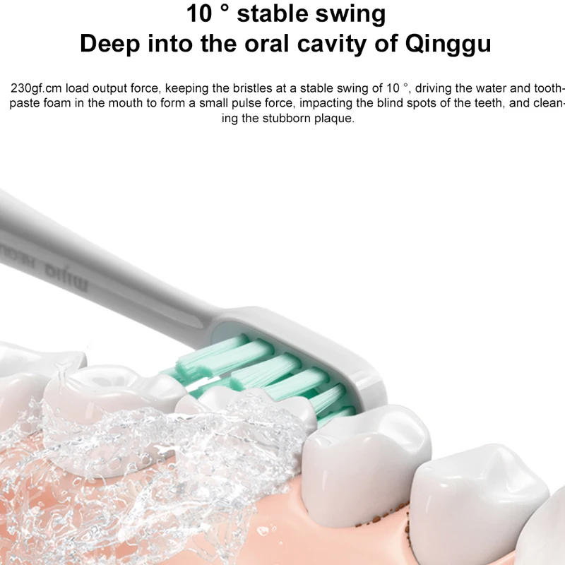 Original Xiaomi Mijia T300 Sonic Electric Toothbrush Mi Smart Electric Toothbrush 25 day High Frequency Vibration Magnetic Motor
Original Xiaomi Mijia T300 Sonic Electric Toothbrush Mi Smart Electric Toothbrush 25 day High Frequency Vibration Magnetic Motor