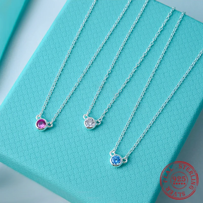Necklace Ladies 925 Sterling Silver Pendant Korean Fashion Jewelry Diamond Simple Clavicle Chain For Girlfriend Birthday Gift
Necklace Ladies 925 Sterling Silver Pendant Korean Fashion Jewelry Diamond Simple Clavicle Chain For Girlfriend Birthday Gift