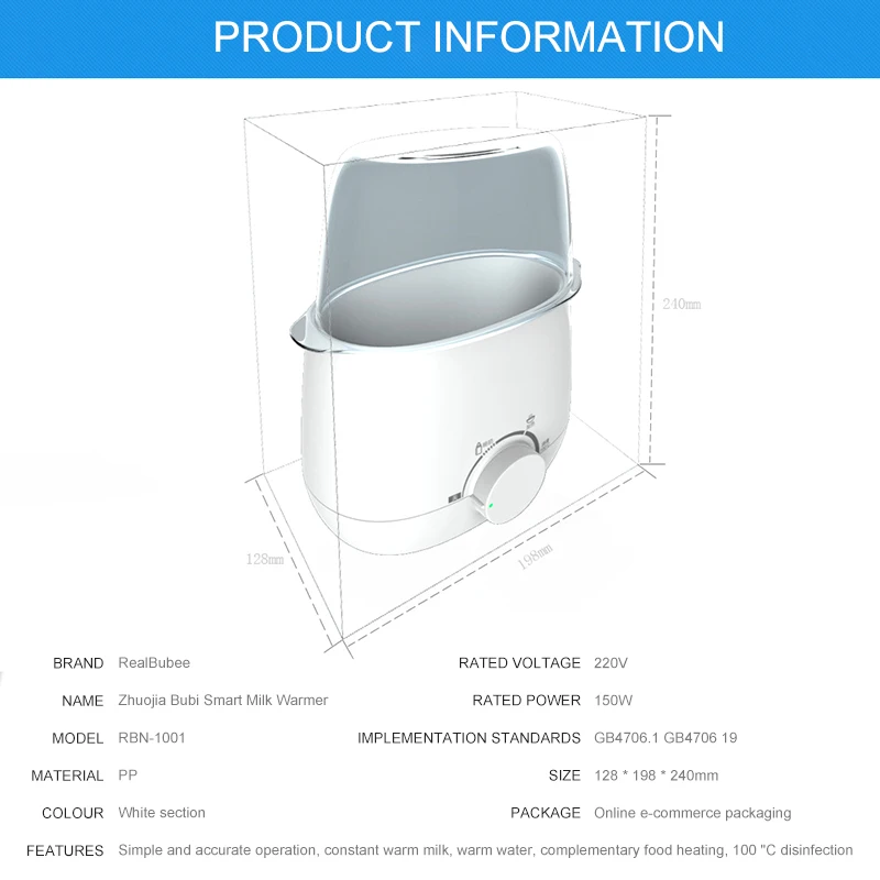 Universal Infant Bottle Warm Milk Warme Portable Baby Feeding Bottle Warmer Heater Double Feeder Food Warm Sterilizer Thermostat
Universal Infant Bottle Warm Milk Warme Portable Baby Feeding Bottle Warmer Heater Double Feeder Food Warm Sterilizer Thermostat