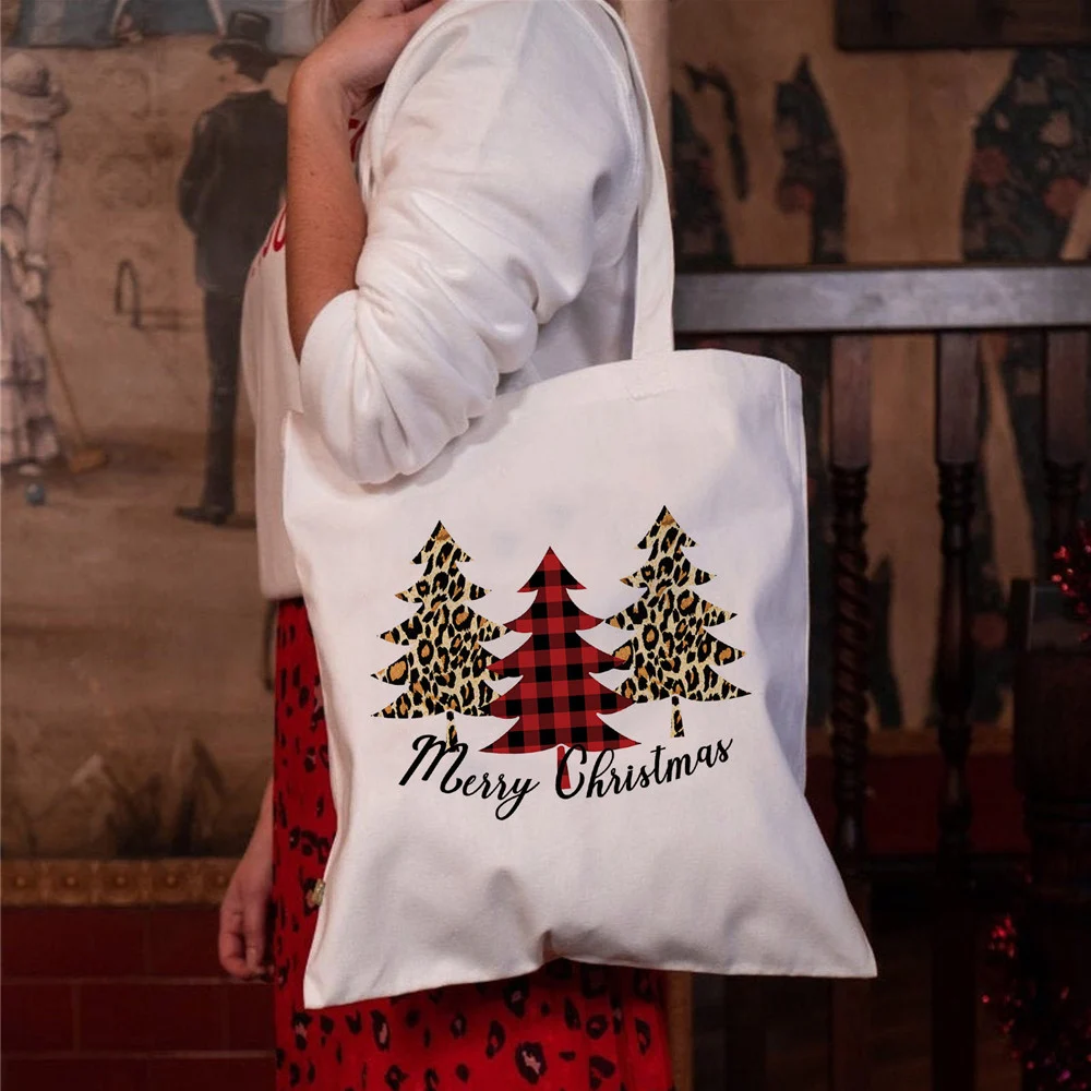 Christmas Tree Grocery Bag Women Fashion Style Canvas Handbags Eco Ladies Shopper Shoping Large Female Shopping Tote Bag 2021
Christmas Tree Grocery Bag Women Fashion Style Canvas Handbags Eco Ladies Shopper Shoping Large Female Shopping Tote Bag 2021