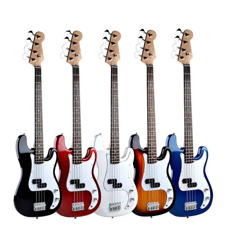 Горячая 39 дюймов электрическая гитара концертный электрический бас Sycamore ксилофон 4-струнная гитара подарок для начинающих AGT198 
Горячая 39 дюймов электрическая гитара концертный электрический бас Sycamore ксилофон 4-струнная гитара подарок для начинающих AGT198
