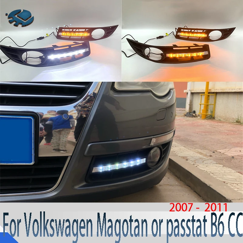 2pcs LED Daytime Driving Light For Volkswagen Magotan or passtat B6 CC 2007-2011 Fog lamp with Yellow Turn Signal light 2 color
2pcs LED Daytime Driving Light For Volkswagen Magotan or passtat B6 CC 2007-2011 Fog lamp with Yellow Turn Signal light 2 color