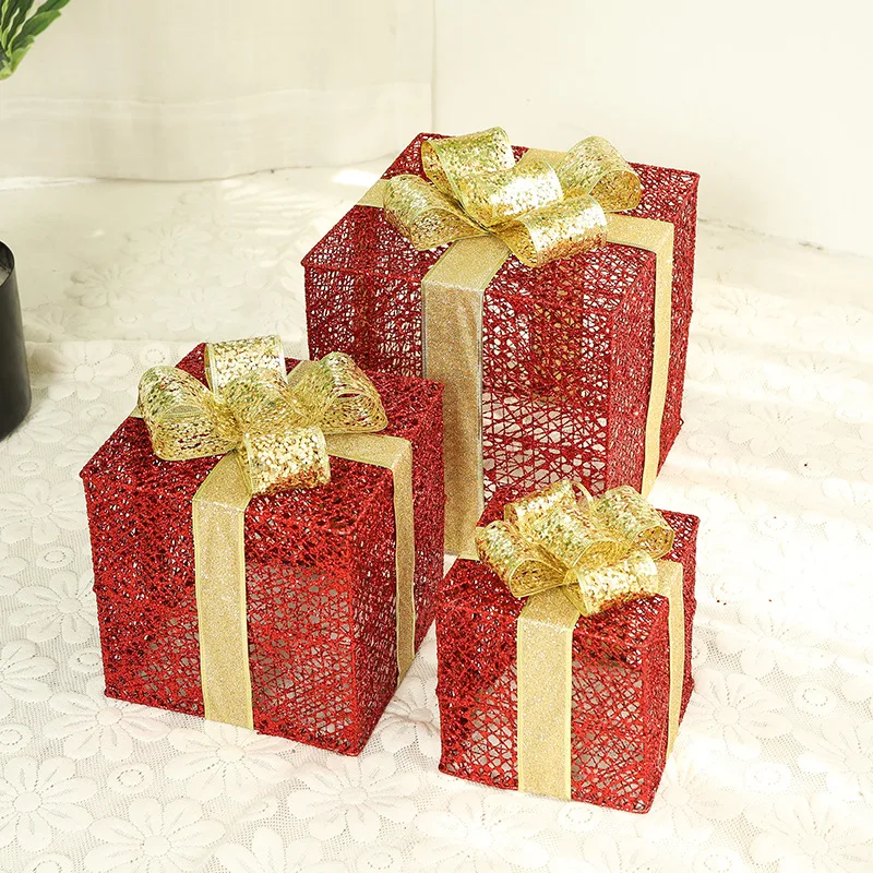 Three-piece Christmas Wrought Iron Gift Box Sweet Love Candy Box Creative Candy Box For Valentine's Day Party Gift Box
Three-piece Christmas Wrought Iron Gift Box Sweet Love Candy Box Creative Candy Box For Valentine's Day Party Gift Box