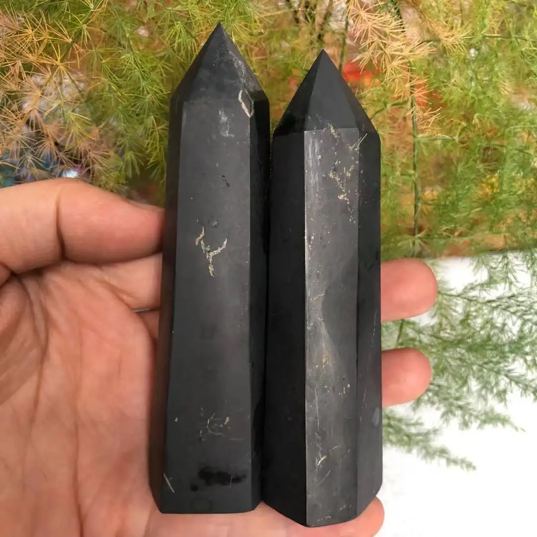 High Quality Shungite Point Healing Crystal Stone Hypographite Tower For Home Decor
High Quality Shungite Point Healing Crystal Stone Hypographite Tower For Home Decor