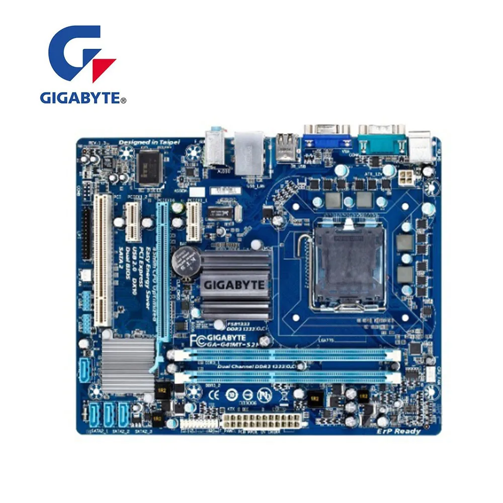 Для GIGABYTE GA G41MT S2P рабочего Материнская плата G41 разъем LGA 775 DDR3 SATA II материнская