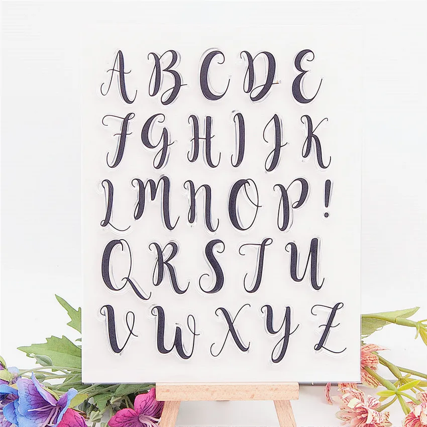 Wholesale 10pcs Clear Stamps 14x18CM 26 alphabet floating Transparent Silicone Seal Roller DIY Scrapbook Album / Card Production
Wholesale 10pcs Clear Stamps 14x18CM 26 alphabet floating Transparent Silicone Seal Roller DIY Scrapbook Album / Card Production