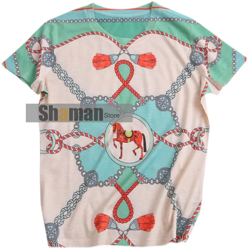 super chic female T-shirt HIGH END Luxury design round neck soft cotton short sleeve 2021 summer woman graphic t shirts tops tee
super chic female T-shirt HIGH END Luxury design round neck soft cotton short sleeve 2021 summer woman graphic t shirts tops tee