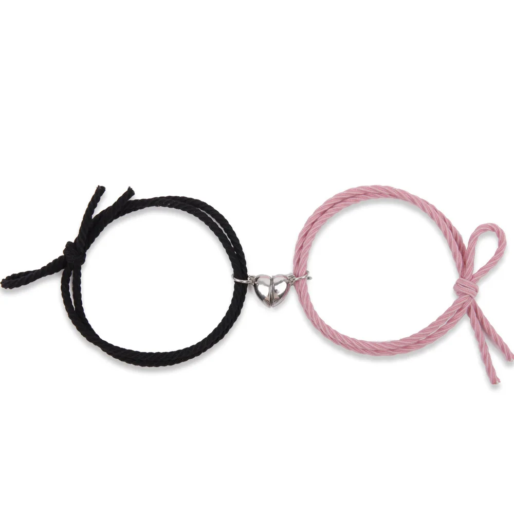 2Pcs/set Couple Magnetic Distance Bracelet Adjustable Lucky Red Rope Braided Heart Charms Bracelets Lovers Jewelry As Best Gifts
2Pcs/set Couple Magnetic Distance Bracelet Adjustable Lucky Red Rope Braided Heart Charms Bracelets Lovers Jewelry As Best Gifts