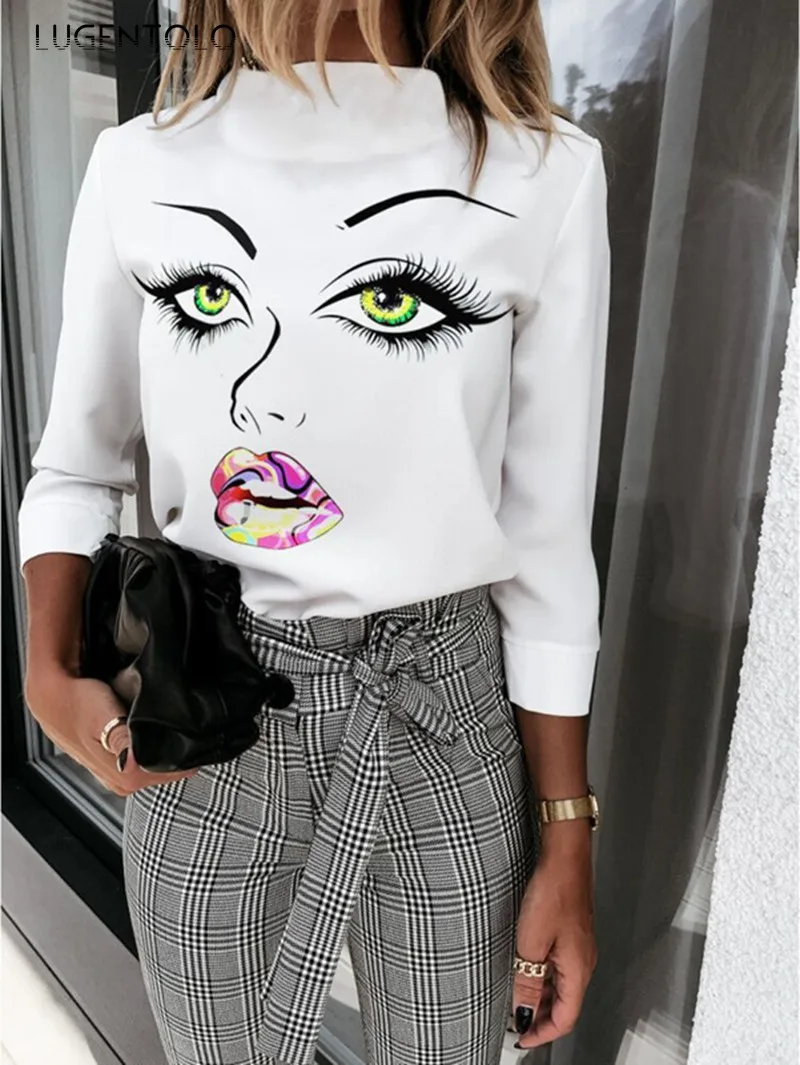 Lugentolo Fashion Women's T-Shirt Printed Long Sleeve Fashion Commuter Slim Tops Lady Simple All-match Casual T-shirts
Lugentolo Fashion Women's T-Shirt Printed Long Sleeve Fashion Commuter Slim Tops Lady Simple All-match Casual T-shirts