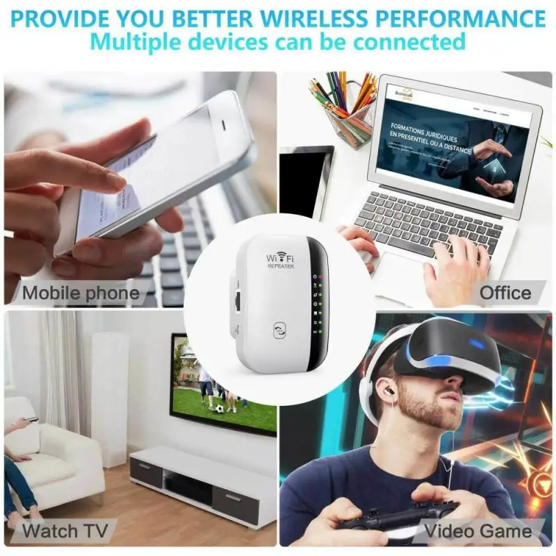 WiFi Repeater Wireless Wifi Extender US EU UK AU Amplifier Long Range Router Signal Booster 2.4GHz~2.4835GHz Wifi Repiter
WiFi Repeater Wireless Wifi Extender US EU UK AU Amplifier Long Range Router Signal Booster 2.4GHz~2.4835GHz Wifi Repiter
