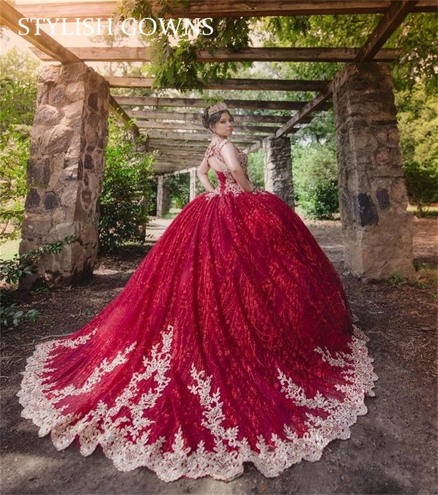 Burgundy Sweetheart Ball Gown Quinceanera Dresses Beaded Lace Sweet 16 Party Dress Vestidos De 15 Anos Birthday Gowns
Burgundy Sweetheart Ball Gown Quinceanera Dresses Beaded Lace Sweet 16 Party Dress Vestidos De 15 Anos Birthday Gowns
