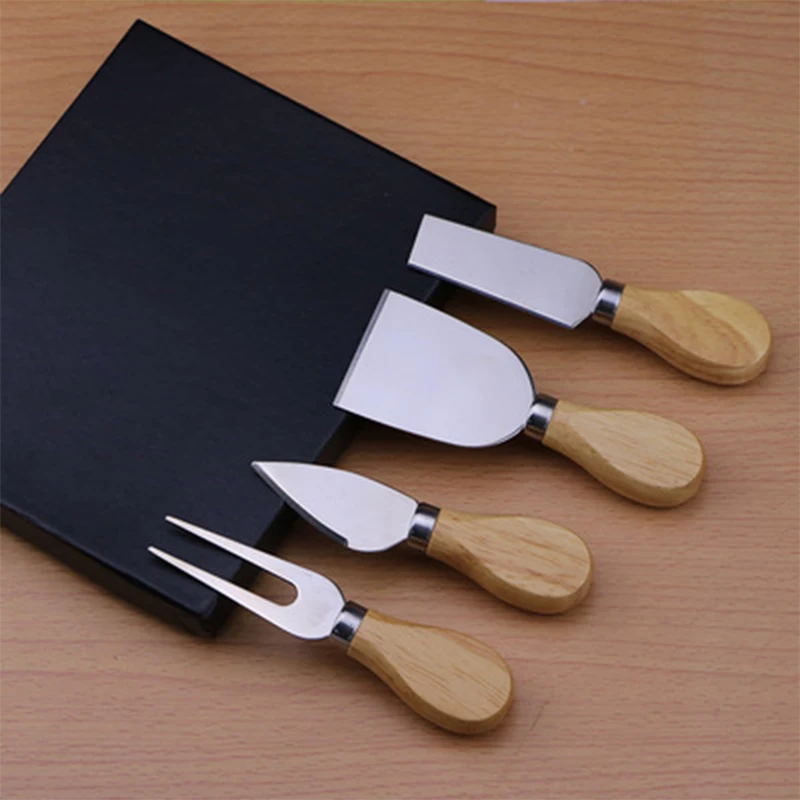 C2-4pcs Cheese Knife Board With Wooden Handle Set Cheese Knife Slicer Fork Spoon Knife Cooking Tool Knife
C2-4pcs Cheese Knife Board With Wooden Handle Set Cheese Knife Slicer Fork Spoon Knife Cooking Tool Knife