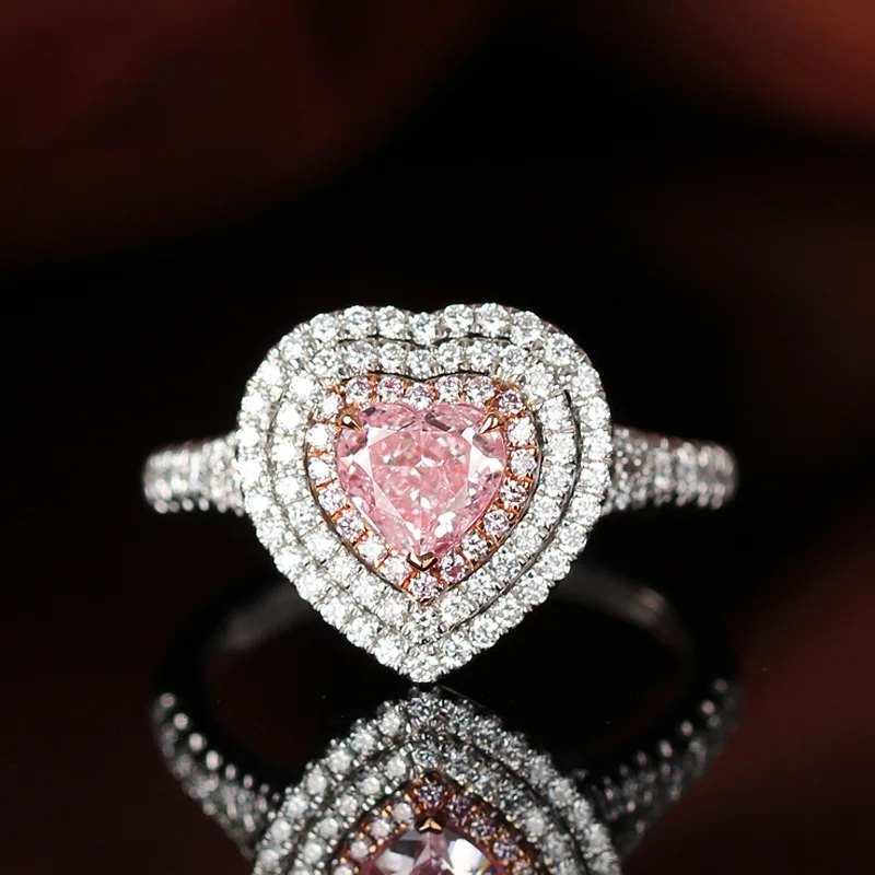 New S925 sterling silver love heart-shaped pink diamond female ring luxury inlaid zircon creative jewelry wholesale
New S925 sterling silver love heart-shaped pink diamond female ring luxury inlaid zircon creative jewelry wholesale