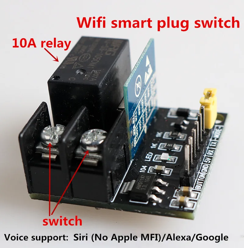 DOITING Wifi Smart Plug Switch 5 в приложение пульт дистанционного управления розетка 10А реле