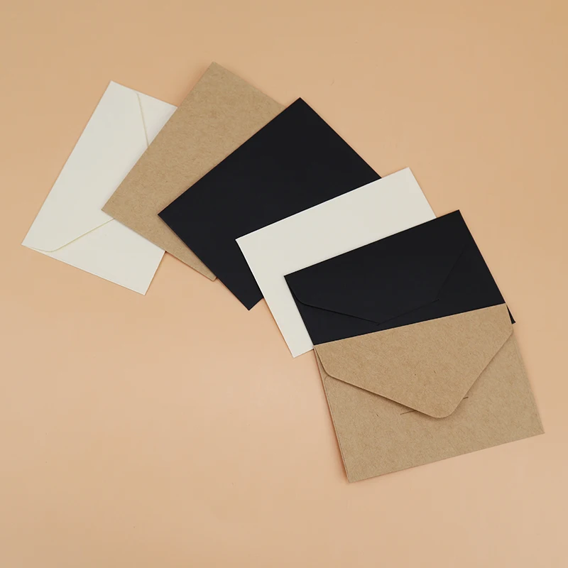 Мини-конверты из белая черная крафт-бумага бумаги классические 40 шт. | Канцтовары