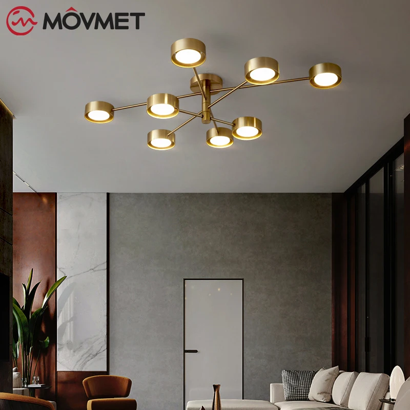 Nordic Design LED Chandelier Lighting for Bedroom Living Room Loft Dining Room Modern Dining LED Light Copper Ceiling Fixture
Nordic Design LED Chandelier Lighting for Bedroom Living Room Loft Dining Room Modern Dining LED Light Copper Ceiling Fixture