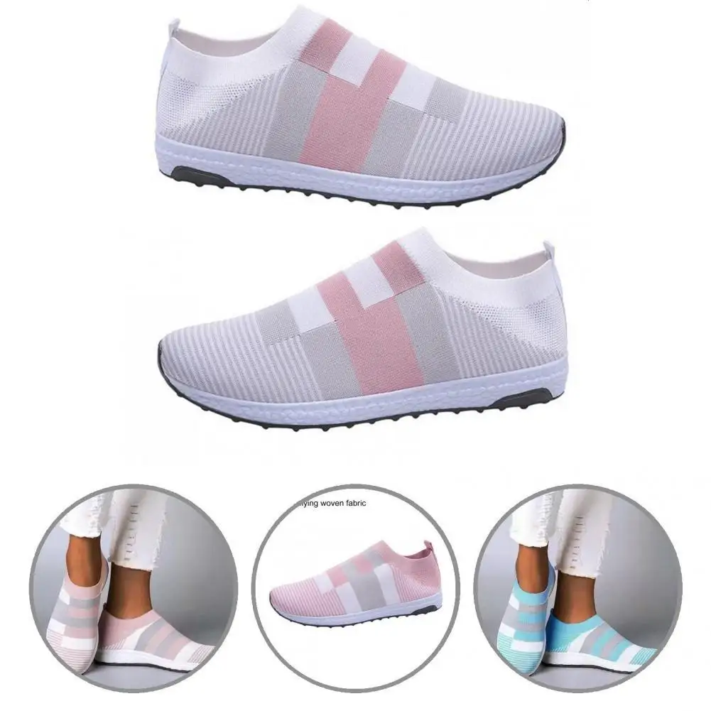1 Pair Women Sneakers Striped All-Match Stretchy Women Knitted Flat Sneakers Sports Shoes for Athletic
1 Pair Women Sneakers Striped All-Match Stretchy Women Knitted Flat Sneakers Sports Shoes for Athletic