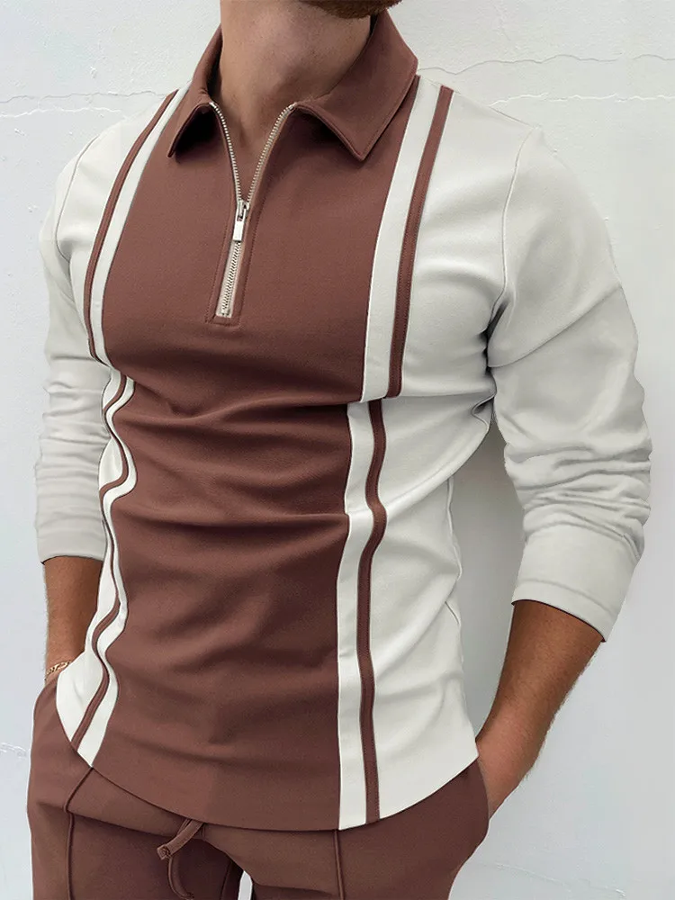 2021New Fashion Fall Men's Classic Lapel Zipper Polo Shirt Long Sleeve Men's Leisure Cultivate One's Morality Top Men's Clothing
2021New Fashion Fall Men's Classic Lapel Zipper Polo Shirt Long Sleeve Men's Leisure Cultivate One's Morality Top Men's Clothing