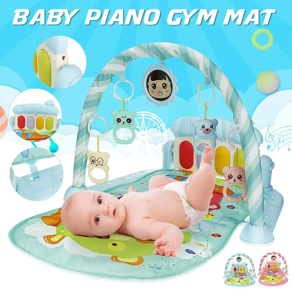 Baby's Play Mat 3 in 1Baby Gym Toys Soft Lighting Rattles Musical Toys For Babies Educational Toys Play Piano Gym Baby Gifts
Baby's Play Mat 3 in 1Baby Gym Toys Soft Lighting Rattles Musical Toys For Babies Educational Toys Play Piano Gym Baby Gifts