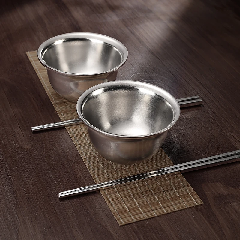 Pure titanium double rice bowl household heat insulation bright face outdoor tableware 420ml
Pure titanium double rice bowl household heat insulation bright face outdoor tableware 420ml