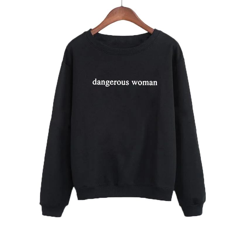 Crewneck Hoodies Women Tops Funny Clothing Harajuku Punk Hip Hop Pullover Sweatshirts Dangerous Woman Sweatshirt Streetwear
Crewneck Hoodies Women Tops Funny Clothing Harajuku Punk Hip Hop Pullover Sweatshirts Dangerous Woman Sweatshirt Streetwear